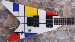 Mondrian Guitar Touched by Criman